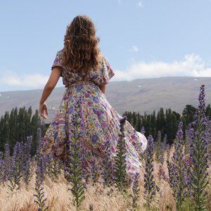 Spell Lovebird Half Moon Gown Chamomile